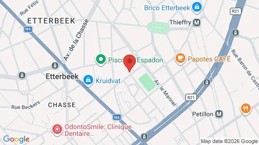 Apartments for rent i Brussels Etterbeek - kort over placeringen