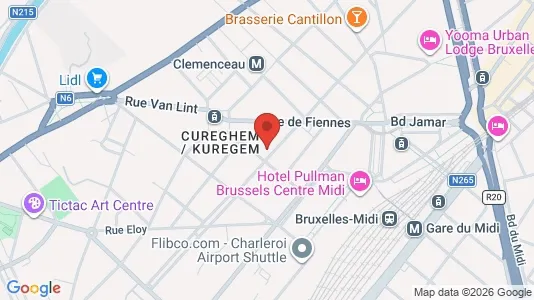 Apartments for rent i Brussels Anderlecht - kort over placeringen