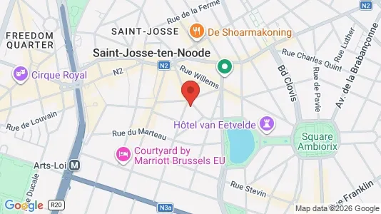 Apartments for rent i Stad Brussel - kort over placeringen