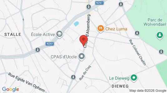 Apartments for rent i Brussels Ukkel - kort over placeringen