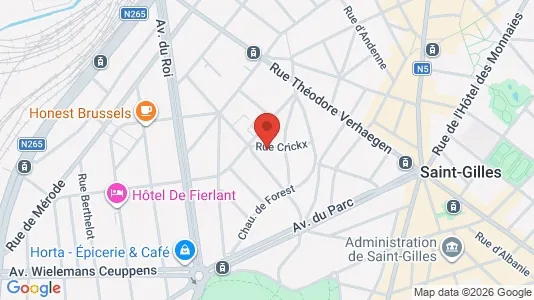 Apartments for rent i Brussels Sint-Gillis - kort over placeringen