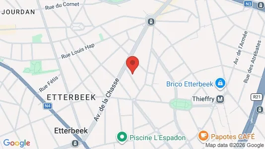 Apartments for rent in Brussels Etterbeek - Photo from Google Street View