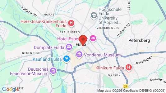 Apartments for rent i Fulda - kort over placeringen