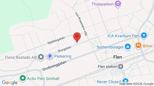 Apartments for rent i Flen - kort over placeringen