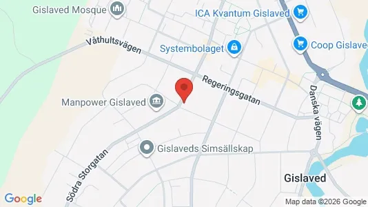 Apartments for rent i Gislaved - kort over placeringen