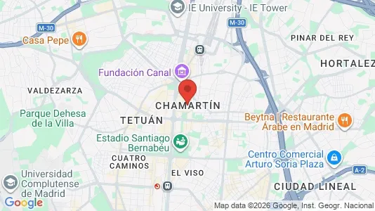 Houses for rent i Chamartín - kort over placeringen