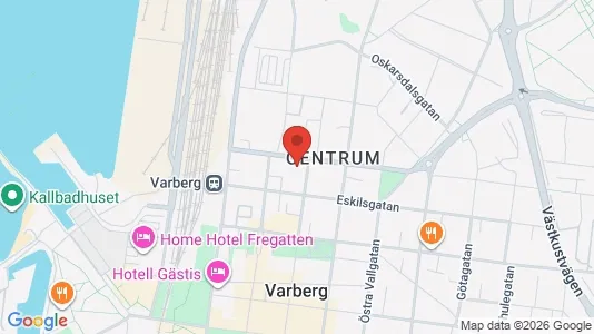 Apartments for rent i Varberg - kort over placeringen