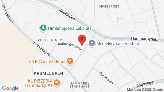 Apartments for rent i Västerås - kort over placeringen