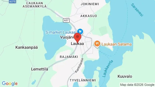 Houses for rent i Laukaa - kort over placeringen