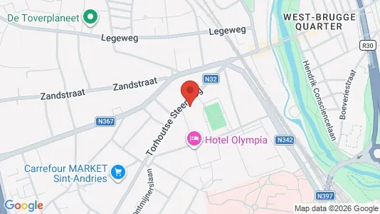 Apartments for rent i Brugge - kort over placeringen