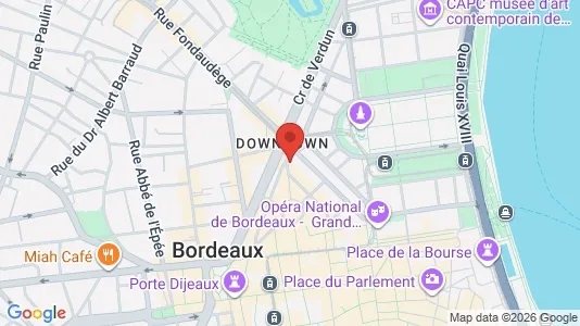 Apartments for rent i Bordeaux - kort over placeringen