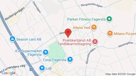 Apartments for rent i Fagersta - kort over placeringen