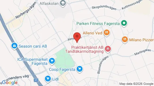 Apartments for rent i Fagersta - kort over placeringen