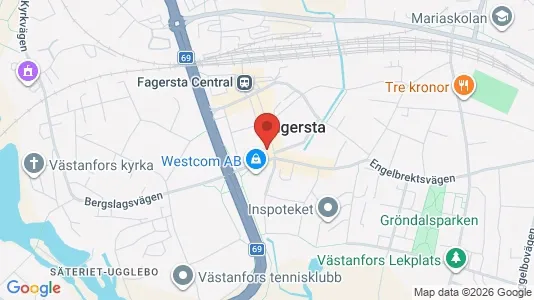 Apartments for rent i Fagersta - kort over placeringen