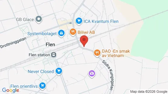 Apartments for rent i Flen - kort over placeringen