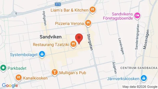 Apartments for rent i Sandviken - kort over placeringen
