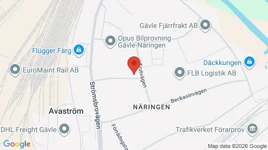 Apartments for rent i Gävle - kort over placeringen