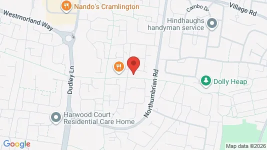 Apartments for rent i Cramlington - Northumberland - kort over placeringen