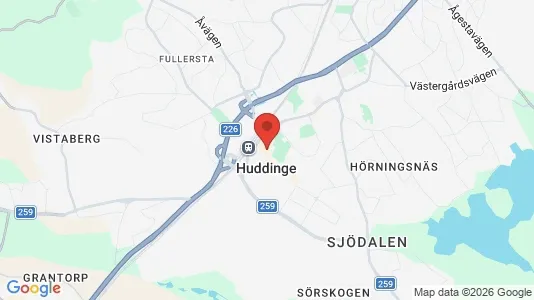Houses for rent i Huddinge - kort over placeringen