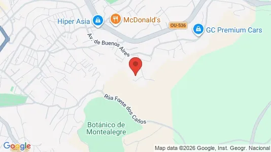 Apartments for rent i Ourense - kort over placeringen