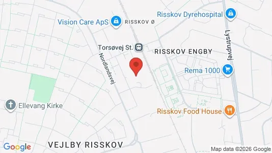 Apartments for rent i Risskov - kort over placeringen