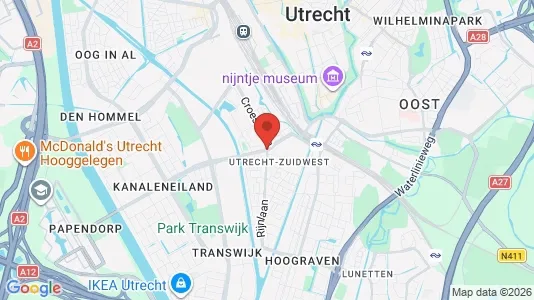 Apartments for rent i Utrecht Zuid-West - kort over placeringen