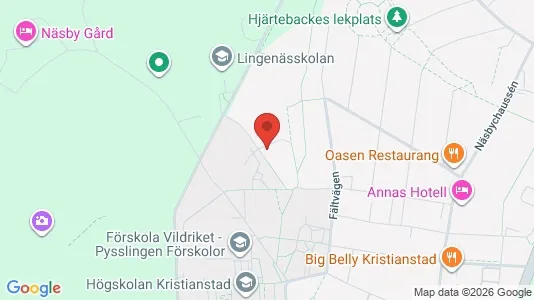 Rooms for rent i Kristianstad - kort over placeringen