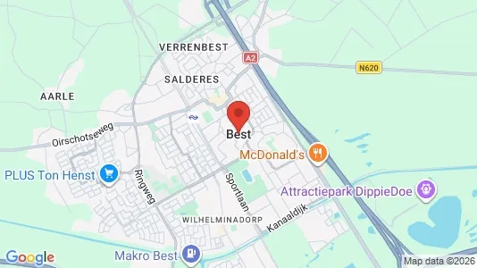 Apartments for rent i Best - kort over placeringen