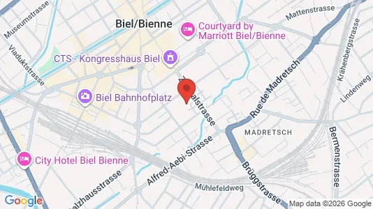 Apartments for rent i Biel - kort over placeringen
