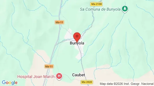 Houses for rent i Bunyola - kort over placeringen