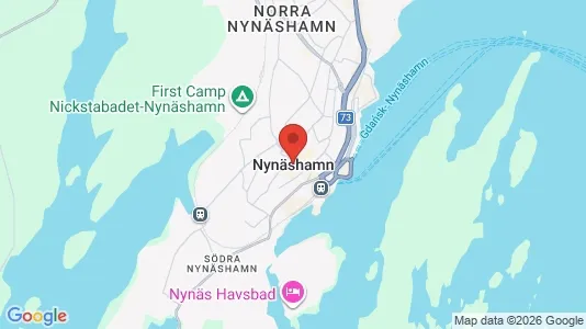 Houses for rent i Nynäshamn - kort over placeringen