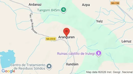 Houses for rent i Aranguren - kort over placeringen