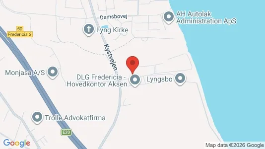 Apartments for rent i Fredericia - kort over placeringen