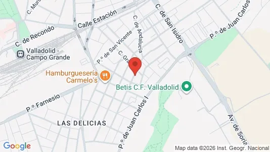 Apartments for rent i Valladolid - kort over placeringen