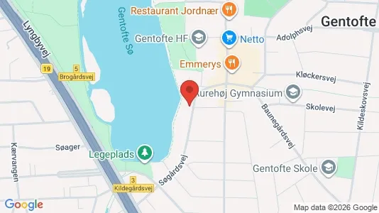 Apartments for rent i Gentofte - kort over placeringen
