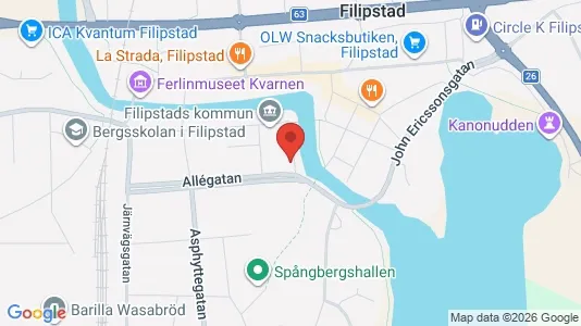 Apartments for rent i Filipstad - kort over placeringen