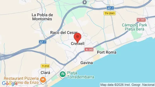 Houses for rent i Creixell - kort over placeringen