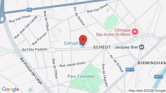 Apartments for rent in Brussels Anderlecht - Photo from Google Street View