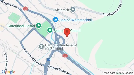 Apartments for rent i Liestal - kort over placeringen