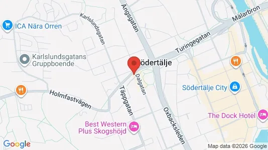 Apartments for rent i Södertälje - kort over placeringen