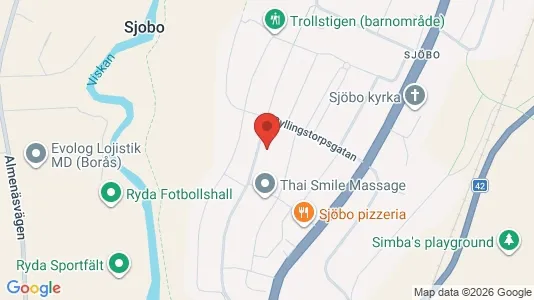 Apartments for rent i Borås - kort over placeringen