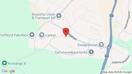 Rooms for rent i Borås - kort over placeringen