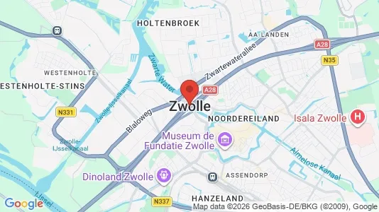 Apartments for rent i Zwolle - kort over placeringen