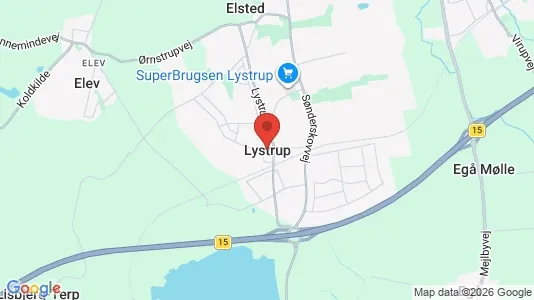 Apartments for rent i Lystrup - kort over placeringen