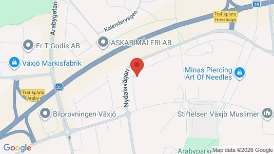 Apartments for rent i Växjö - kort over placeringen