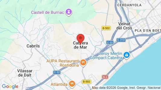 Houses for rent i Cabrera de Mar - kort over placeringen