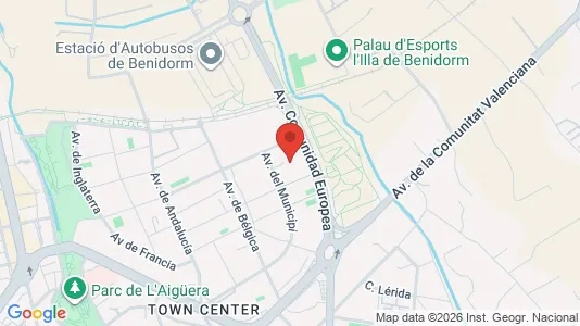 Apartments for rent i Benidorm - kort over placeringen