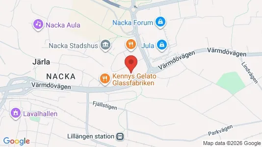 Apartments for rent i Nacka - kort over placeringen