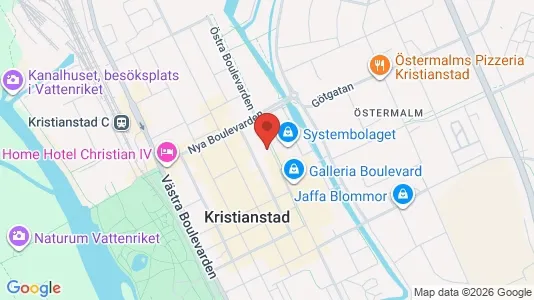 Rooms for rent i Kristianstad - kort over placeringen