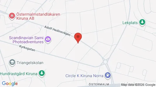 Apartments for rent i Kiruna - kort over placeringen